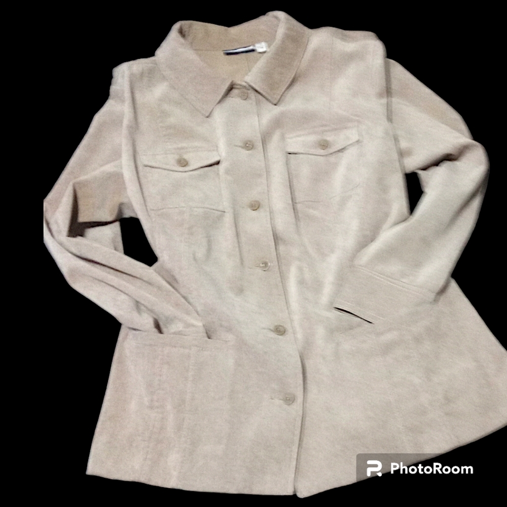 Croft & Barrow Women’s 2XL Tan Corduroy Lightweight Jacket - Picture 9 of 16
